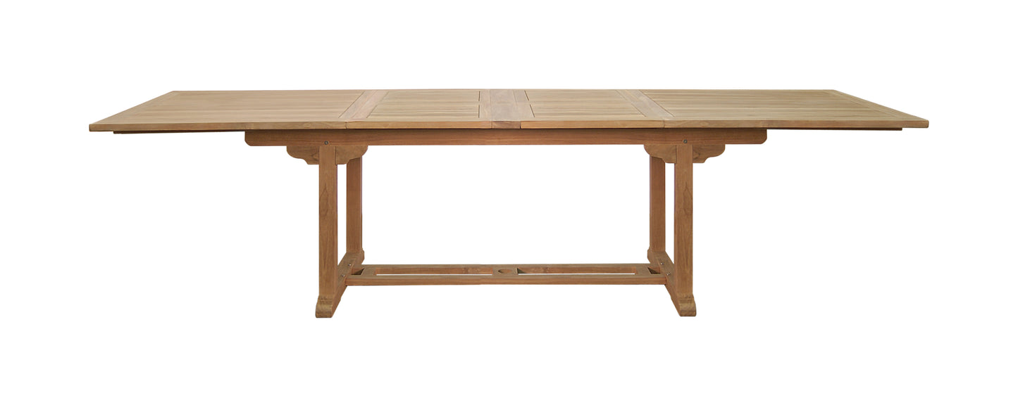 Kingston Double Extension Table 300-250-200x100x75H