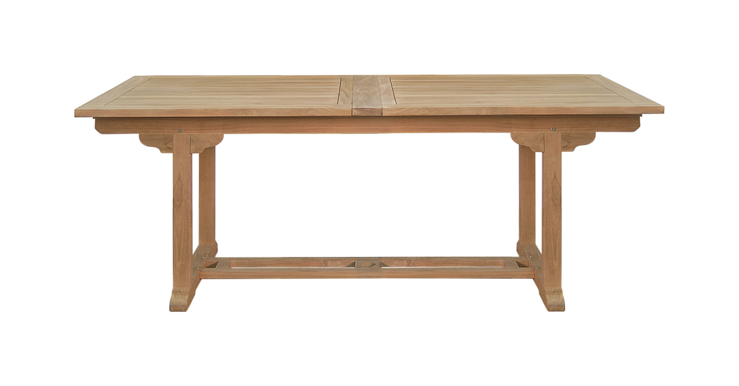 Kingston Double Extension Table 300-250-200x100x75H