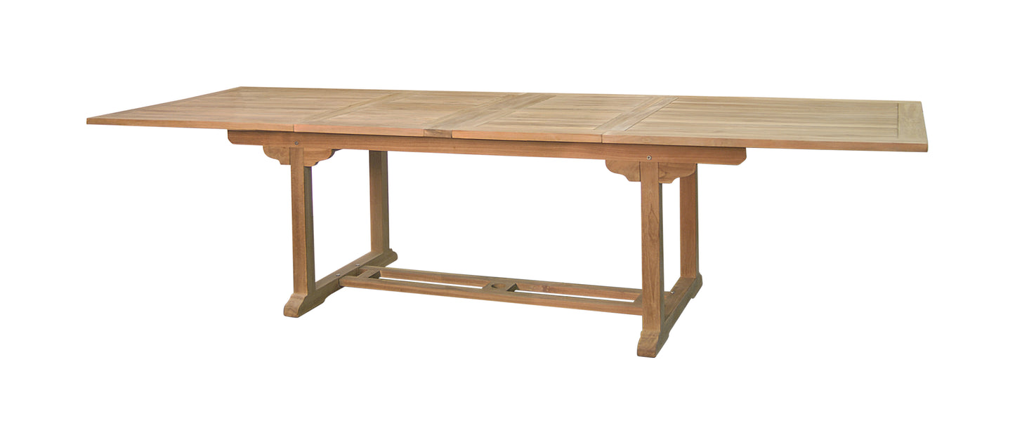 Kingston Double Extension Table 300-250-200x100x75H