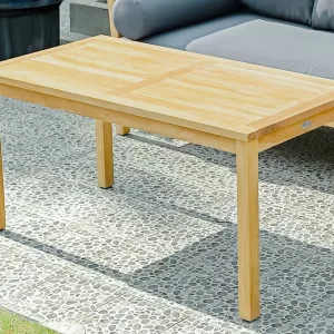 Coffee Table Fixed Leg Smooth Finish 135cm